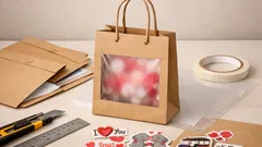 ไอเดียอัปไซเคิลซองเอกสารสีน้ำตาลให้เป็นถุงของขวัญหน้าต่างใส ทำง่ายใน 5 ขั้นตอน