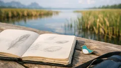 ชวนเด็กออกนอกห้องเรียนที่ทุ่งสามร้อยยอด ดูนกจริงแล้วจำได้ไม่ลืมด้วยการวาด