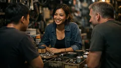 คอนเทนต์หน้าร้านที่ทำให้คนทักจริง ซื้อจริง บทเรียนจากลูกสาวร้านอะไหล่วรจักร