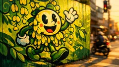 พาเดินดู Art wall exhibition เซ็นทรัล ขอนแก่น แคมปัส งานบนรั้วที่เล่าอัตลักษณ์เมืองแบบคนรุ่นใหม่