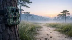 หมาจิ้งจอกเดินกลางวันในภูเรือ ภาพจากกล้องดักถ่ายที่บอกว่าป่ายังปลอดภัย