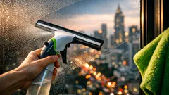 เช็ดกระจกไม่ต้องใช้ถังน้ำ วิธีฉีดแล้วปาดให้ใสกิ๊ก จบไวในบ้านไทย