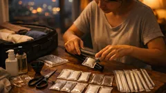 แพ็กกระเป๋าให้เบาลงด้วยซองใช้ครั้งเดียว ทำเองได้ด้วยที่หนีบผม