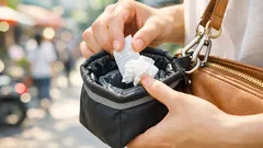 วิธีทำกระเป๋าใส่ขยะพกพาแบบง่ายๆ เปิดปิดไว กระเป๋าไม่เลอะ