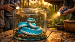 แตกตื่นงูสีฟ้า “งูทิฟฟานี่บลู” โผล่ราชบุรี สรุปคืออะไรและควรระวังแค่ไหน