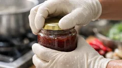 วิธีเปิดฝาขวดแยมแน่นๆ ให้หลุดใน 1 นาที ด้วยทริคง่ายๆ ในครัว